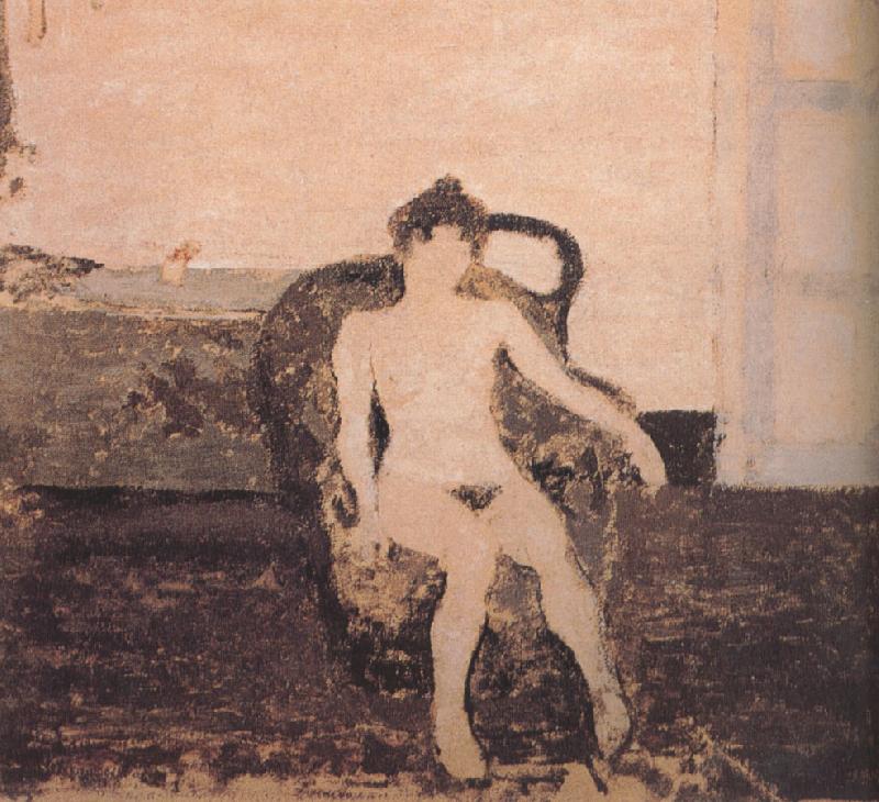 Edouard Vuillard In the armchair naked female oil painting image